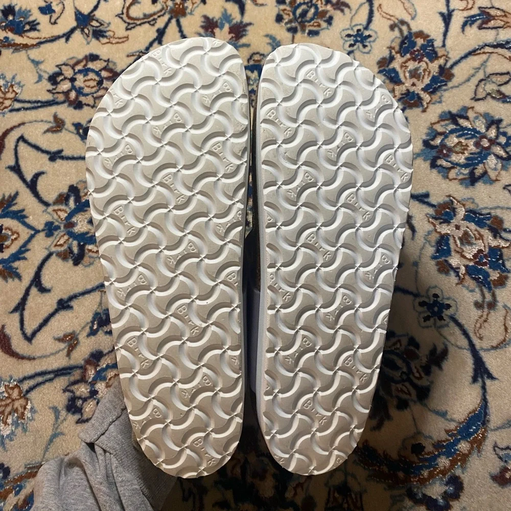 Birkenstock Papillio Gizeh Nubuck Leather Platform in Purple Fog, women’s 40 - Picture 2 of 8